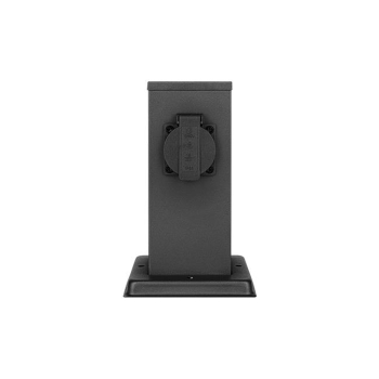 Słupek ogrodowy Ontario 230V 20cm 1 gniazdo czarny-38837