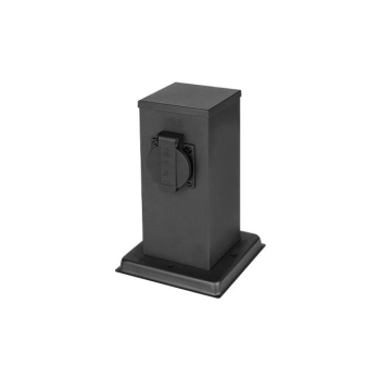 Słupek ogrodowy Ontario 230V 20cm 1 gniazdo czarny-38841