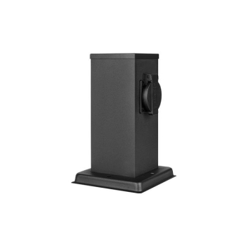 Słupek ogrodowy Ontario 230V 20cm 1 gniazdo czarny-38842