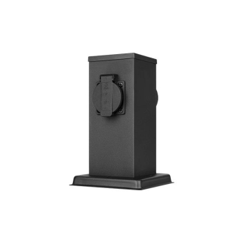 Słupek ogrodowy Ontario 230V 20cm 2 gniazda czarny-38897