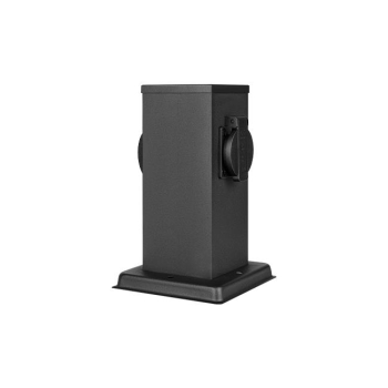 Słupek ogrodowy Ontario 230V 20cm 2 gniazda czarny-38899