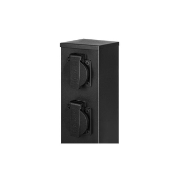 Słupek ogrodowy Ontario 230V 40cm 4 gniazda czarny-38912