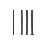 Słup oświetleniowy SQ 60mm 3m 15x15cm czarny-39146