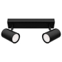 Kinkiet GU10 LED Richi ruchomy x2 czarny-39190