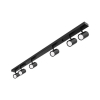 Kinkiet GU10 LED Richi ruchomy x6 czarny-39234