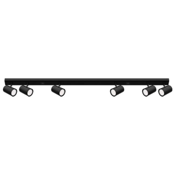 Kinkiet GU10 LED Richi ruchomy x6 czarny-39235