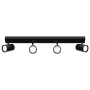 Kinkiet GU10 LED Richi ruchomy x4 czarny-39224