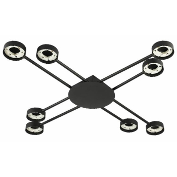 Żyrandol LED GX53 Zibo x8 czarny-39404