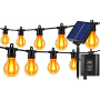 Girlanda LED solarna 11,5m 20x LED G50 płomień-39566