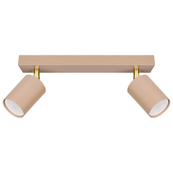 Kinkiet GU10 LED Bardo ruchomy x2 beż+złoty-39799