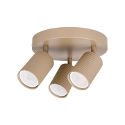 Kinkiet GU10 LED Lucerno ruchomy x3 beż okragły-39835