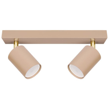 Kinkiet GU10 LED Bardo ruchomy x2 beż+złoty-39800