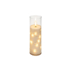 Świeczka LED 5x18cm 2000K 2xAA płomień transparent-39916