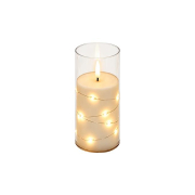 Świeczka LED 5x13cm 2000K 2xAA płomień transparent-39914