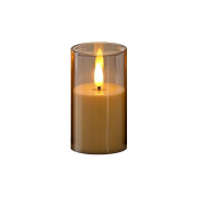 Świeczka LED 8x13cm 2000K 3xAA płomień dymiona-39922