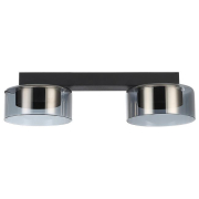 Kinkiet GX53 LED Glossy x2 czarny dymiony-39947