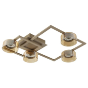 Żyrandol LED GX53 Glossy x4 beż bursztynowy-39952