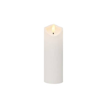 Świeczka LED 5x18cm 2000K 2xAA płomień biała-39917