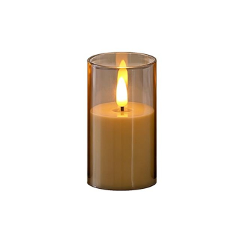 Świeczka LED 8x13cm 2000K 3xAA płomień dymiona-39922