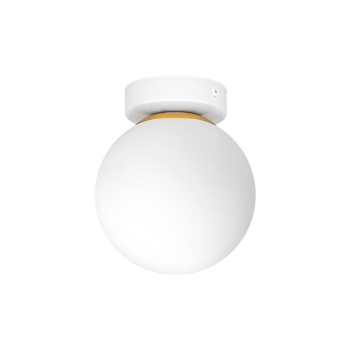 Kinkiet E27 LED Bali-15 15cm x1 biały+złoty-39927
