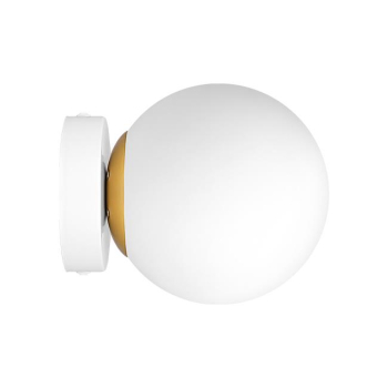 Kinkiet E27 LED Bali-15 15cm x1 biały+złoty-39928