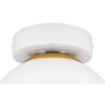 Kinkiet E27 LED Bali-15 15cm x1 biały+złoty-39929