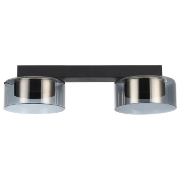 Kinkiet GX53 LED Glossy x2 czarny dymiony-39947