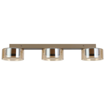 Kinkiet GX53 LED Glossy x3 beżowy bursztyn-39950
