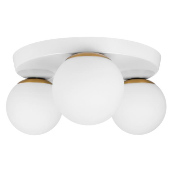 Kinkiet E27 LED Bali-12 29cm x3-1 biały+złoty-39975