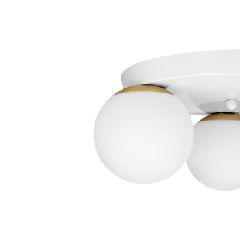 Kinkiet E27 LED Bali-12 29cm x3-1 biały+złoty-39977