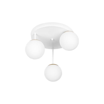 Kinkiet E27 LED Bali-12 29cm x3-2 biały+złoty-39987