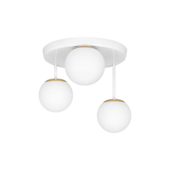 Kinkiet E27 LED Bali-12 29cm x3-2 biały+złoty-39988