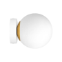 Kinkiet E27 LED Bali-15 15cm x1 biały+złoty-39928