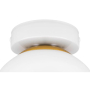 Kinkiet E27 LED Bali-15 15cm x1 biały+złoty-39929