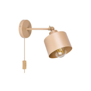 Kinkiet E27 LED Elza ruchomy x1 beżowy wtyczka-40059