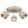 Kinkiet E27 LED Elza ruchomy x3 beżowy okrągły-40184