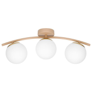 Żyrandol LED E27 Bali-12 51cm x3 beż+złoty-40163