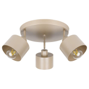 Kinkiet E27 LED Elza ruchomy x3 beżowy okrągły-40184
