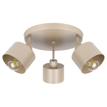 Kinkiet E27 LED Elza ruchomy x3 beżowy okrągły-40184