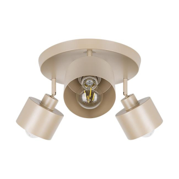 Kinkiet E27 LED Elza ruchomy x3 beżowy okrągły-40186