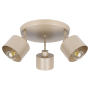 Kinkiet E27 LED Elza ruchomy x3 beżowy okrągły-40184