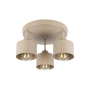 Kinkiet E27 LED Elza ruchomy x3 beżowy okrągły-40185