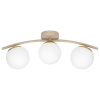 Żyrandol LED E27 Bali-12 51cm x3 beż+złoty-40229