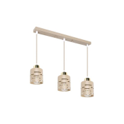 Oprawa wisząca E27 Elen x3 50cm beż+złota-40232