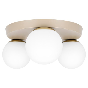 Kinkiet E27 LED Bali-12 29cm x3-1 beż+złoty-40211
