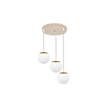 Oprawa wisząca E27 Bali-12 50cm x3-2 beż+złoty-40215