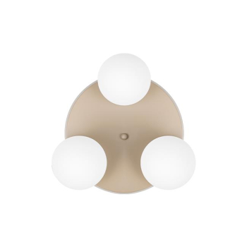 Kinkiet E27 LED Bali-12 29cm x3-2 beż+złoty-40224