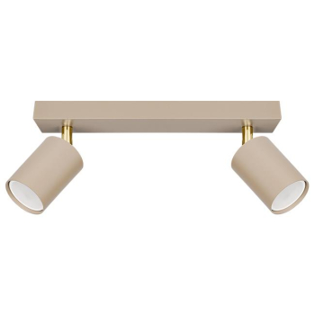 Kinkiet GU10 LED Bardo ruchomy x2 beż+złoty-40275