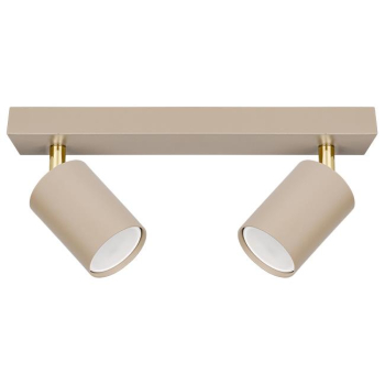 Kinkiet GU10 LED Bardo ruchomy x2 beż+złoty-40276