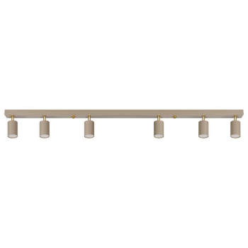 Kinkiet GU10 LED Bardo ruchomy x6 beż+złoty-40292